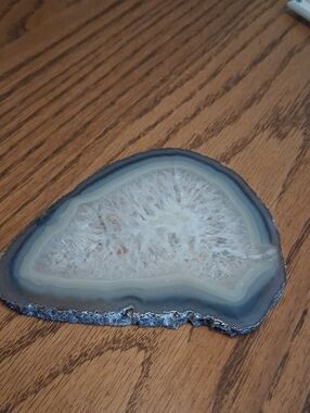 Agate Geode Slab/ Slice Blue